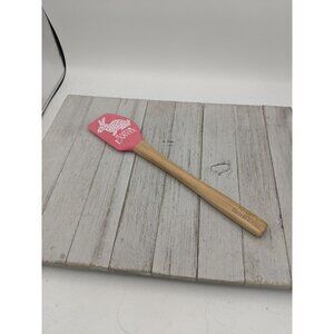 Happy Easter Bunny Silicone Spatula 12 1/4" Wood Handle Rabbit